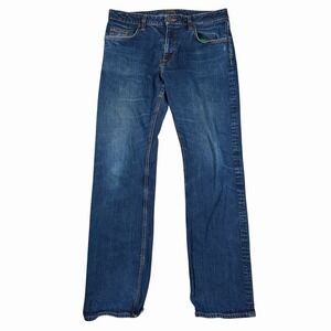 Tecovas Ranch Wear Straight Jean Dark Blue Mens 36x34 Western Denim Cowboy